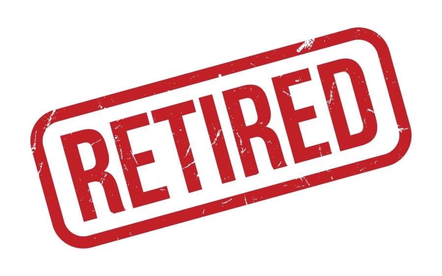 Red Retirement Sign Photo Edible Image Cupcake and Cookie Toppers by TNCT (20 Count)