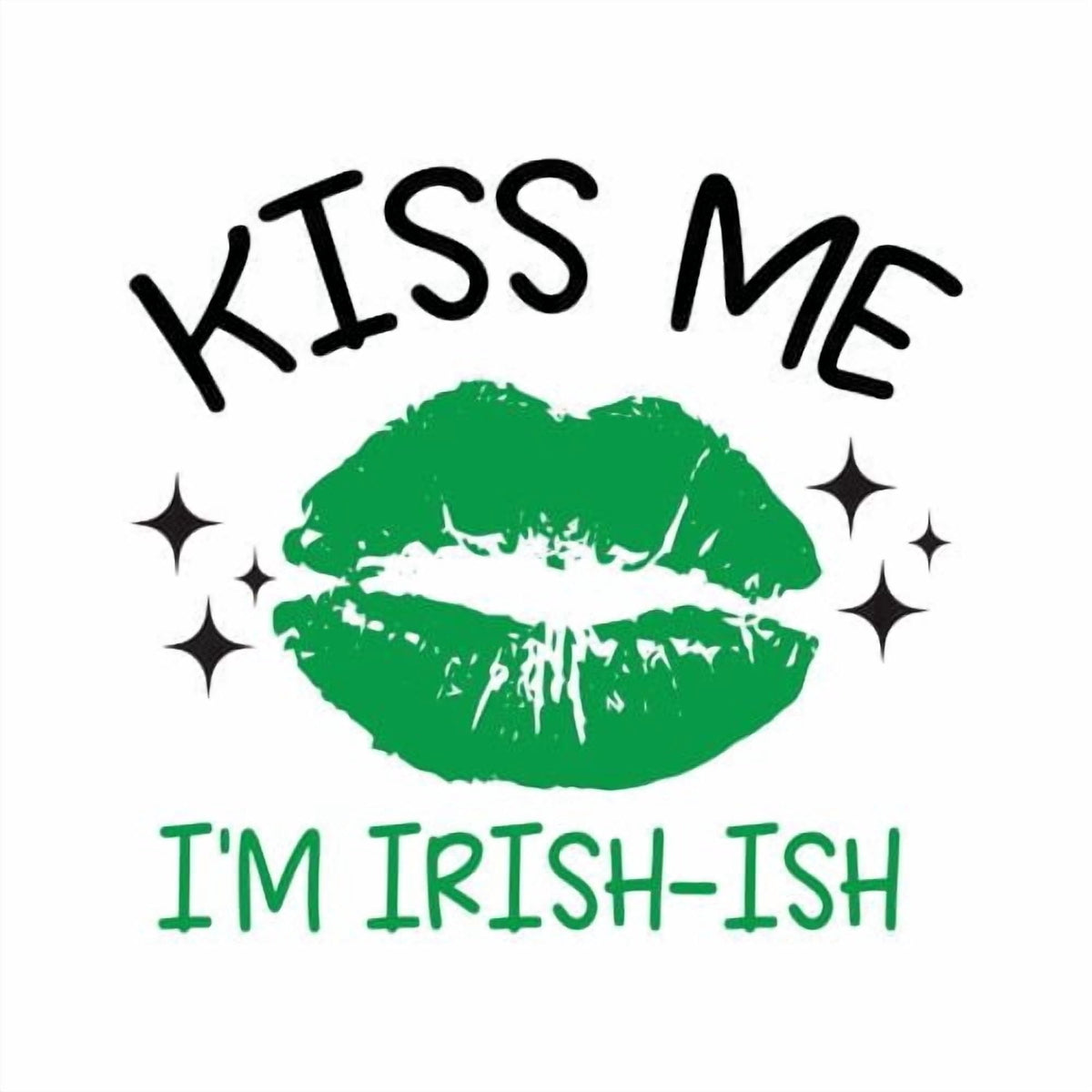 Happy St.Pattys Day Kiss Me I'm Irish-ish Edible Image Cupcake & Cookie Toppers, by TNCT (6 Count)