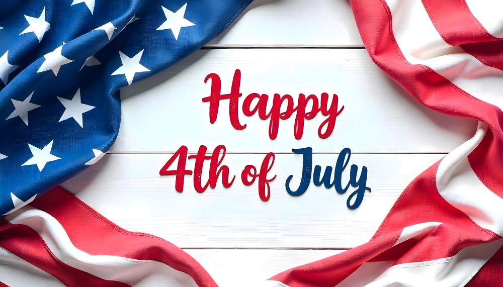 Happy 4th of July Edible Image Cake Topper for Quarter Sheet Cake, by Tnct. (1 Count)