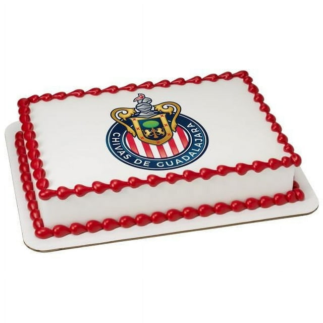 Chivas Guadalajara Chivas De Corazon Birthday Edible Image Cake Topper For Quarter Sheet Cake By TNCT
