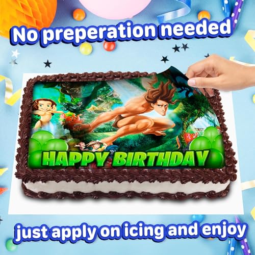 7.5x Inch Edible Cake Toppers - Themed Birthday Party Collection of Edible Cake Decorations