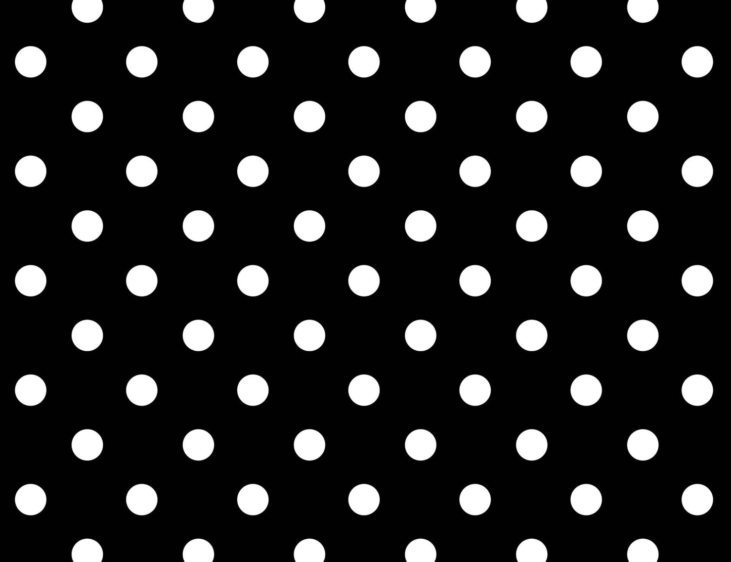Black With Small White Polka Dot Pattern Edible Image Photo Cake Topper For Quarter Sheet Cake