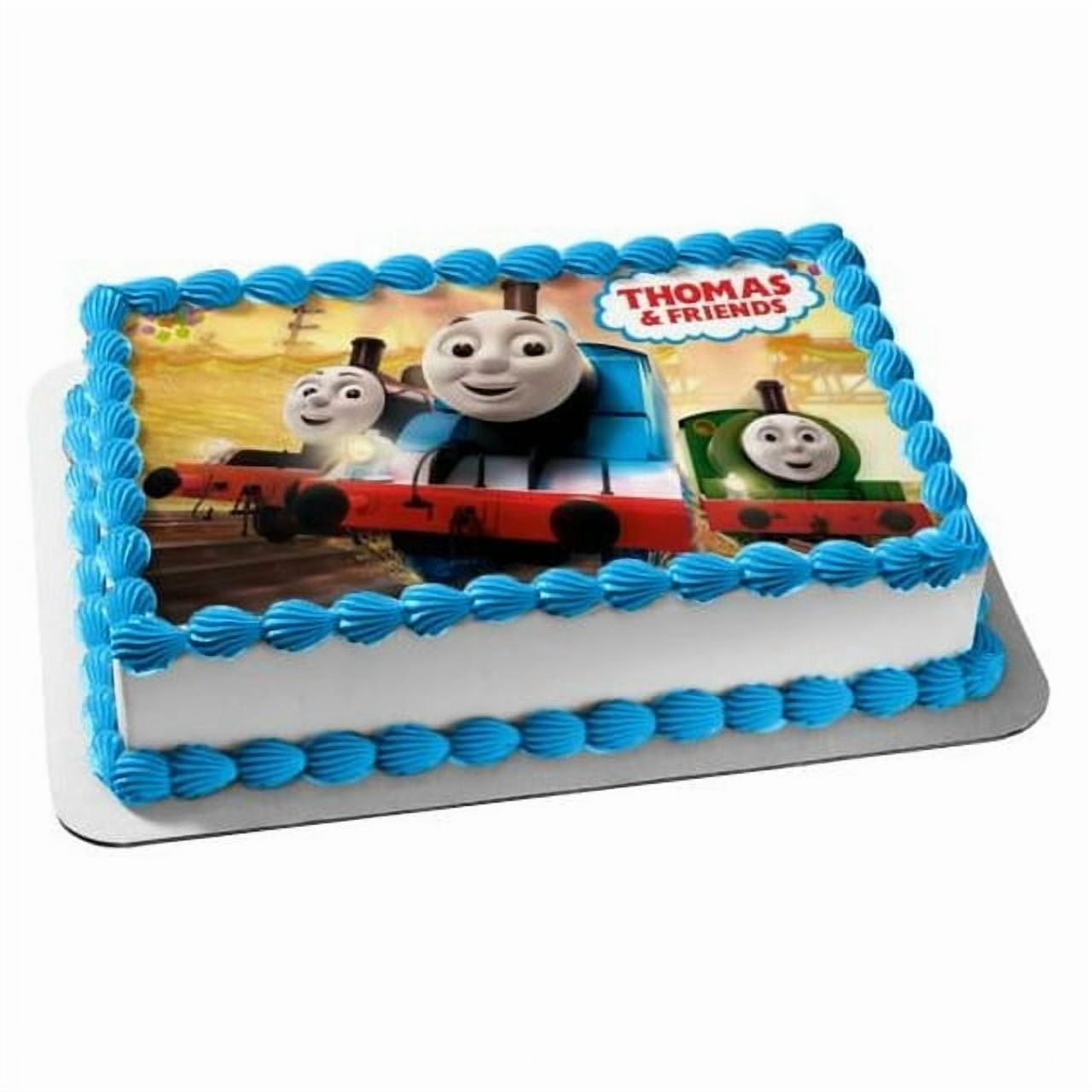 Thomas & Friends Thomas the Tank Engine James Percy Edible Image Cake Topper For Quarter Sheet Cake By TNCT