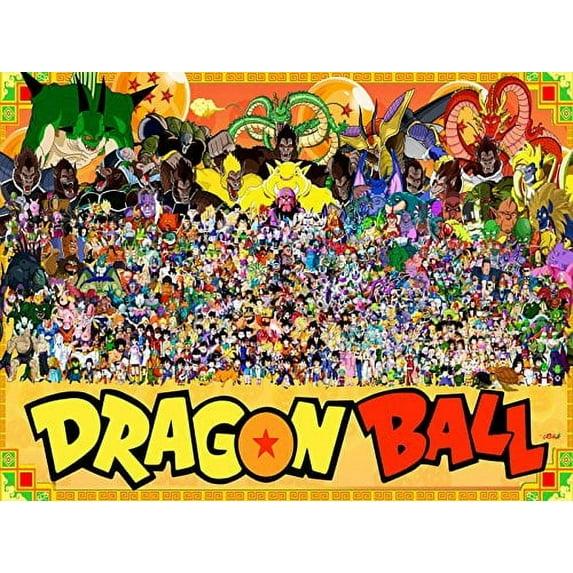 Dragon Ball Z Yellow Bright Edible Image Birthday Cake Topper By TNCT For Half Sheet Cake