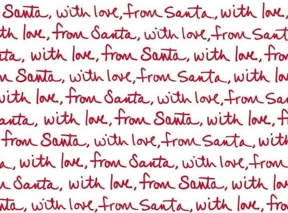 Santa Chocolate Transfer Sheet, by Tnct.