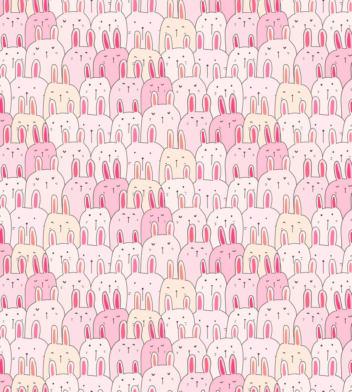 Pink Easter Bunny Pattern Edible Icing Image Cake Topper, by Tnct.