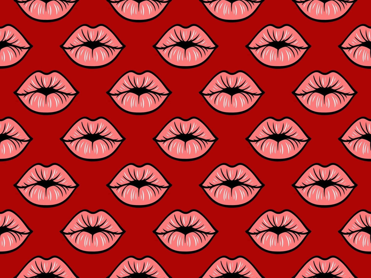 Pink Kissy Lips Chocolate Transfer Sheet, by Tnct.