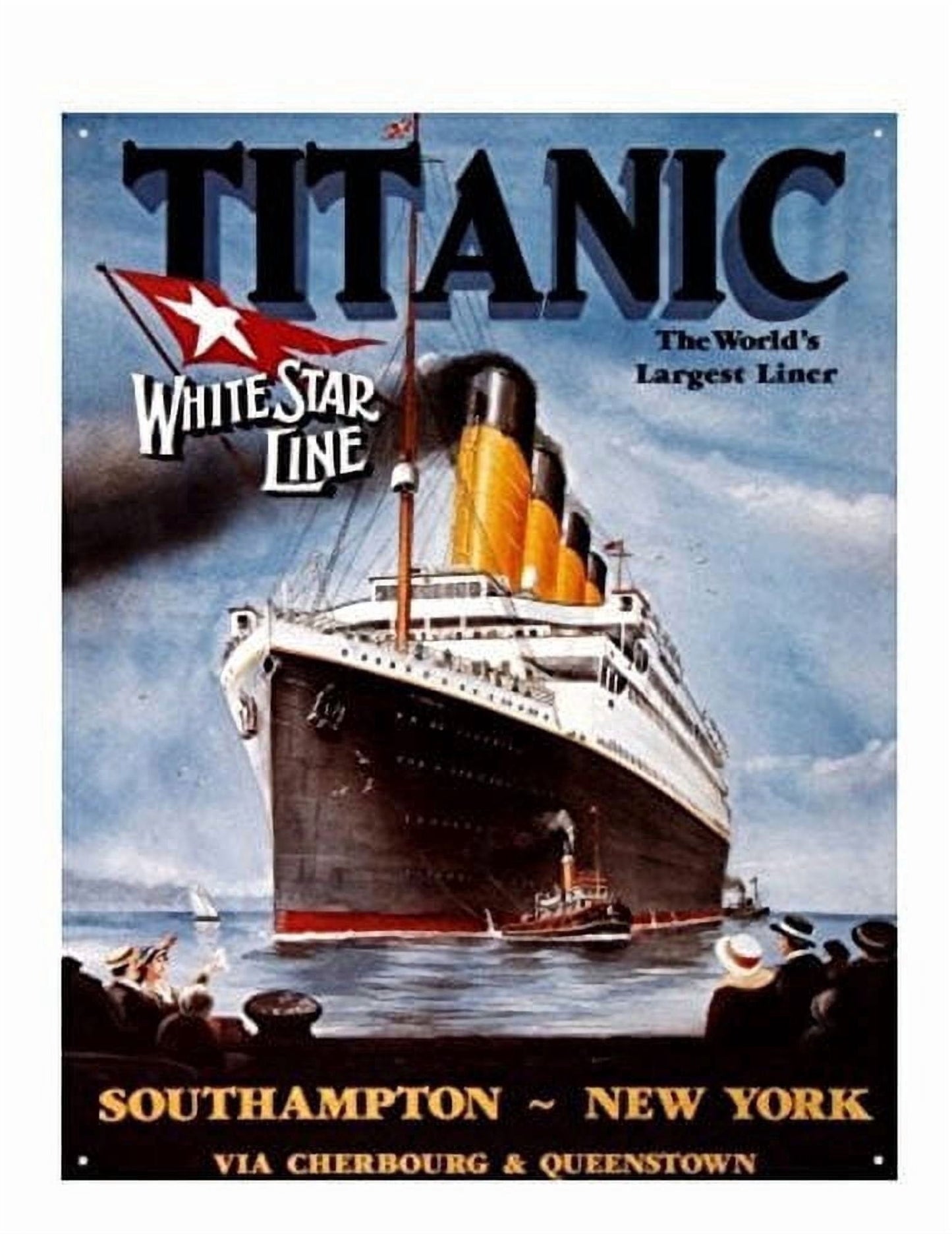 Titanic World's Largest Liner Edible Image Icing Cake Topper for Quarter Sheet Cake, by TNCT