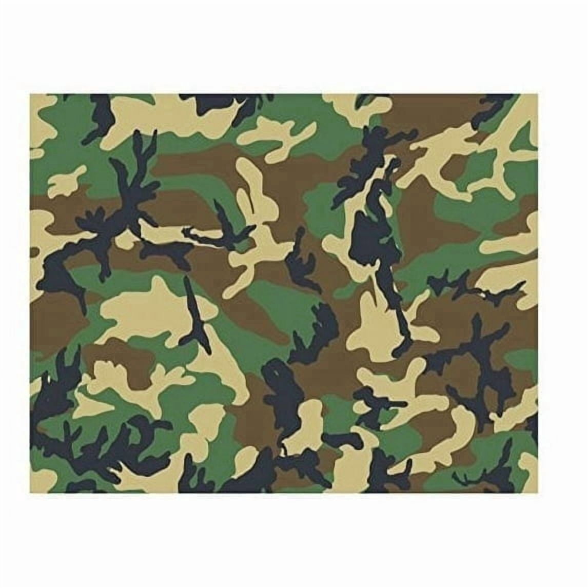 Woodland Camo Birthday Edible Icing Image Cake Topper, by Tnct.