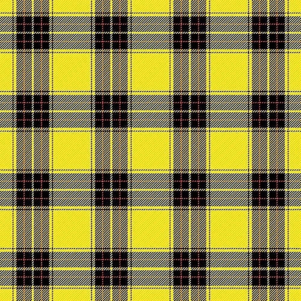 Yellow and Black Plaid Pattern Edible Image Icing Cake Topper for Quarter Sheet Cake, by TNCT