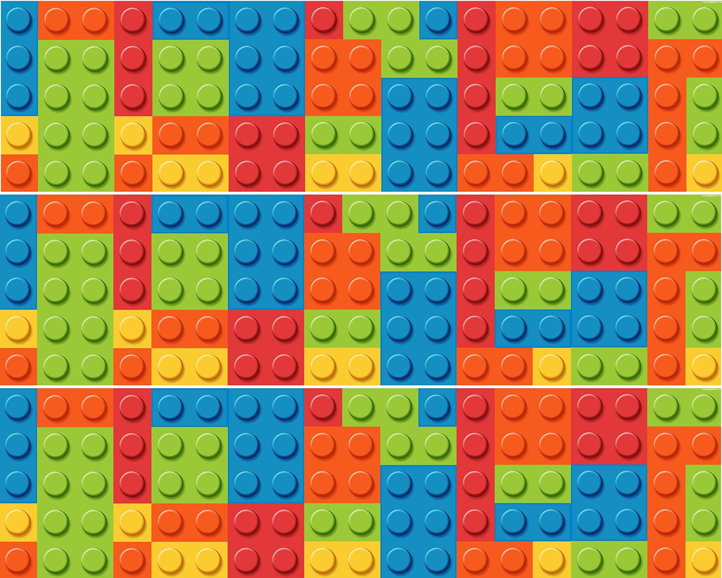 Building Blocks Edible Cake Strips Side Borders Large Blocks