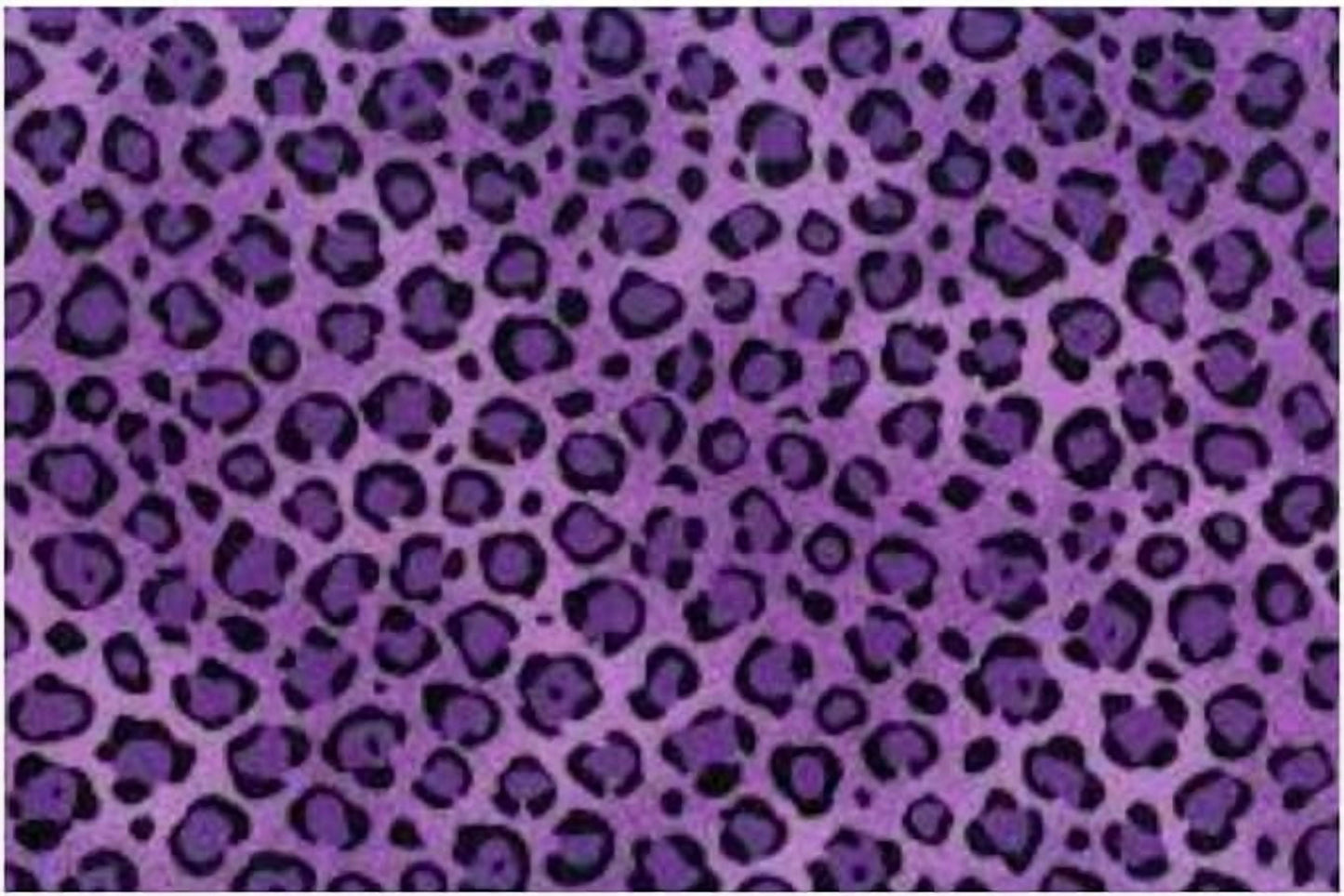 Purple and Black Cheetah Print Edible Image Cake Topper For Half Sheet Cake By TNCT