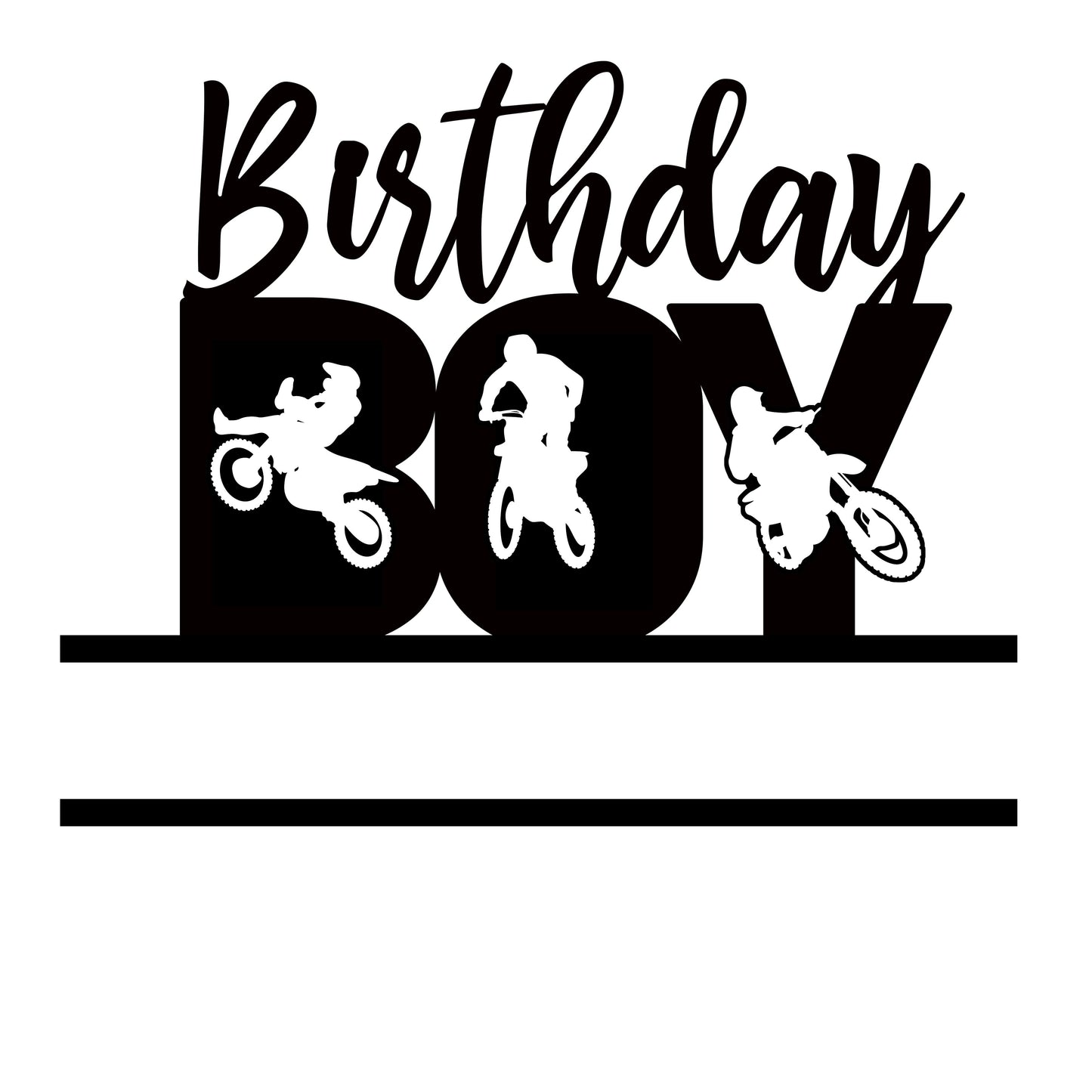 2" Pre-Cut Round Dirtbiker Motocross Birthday Boy Edible Image Cupake Toppers, by Tnct. (1 Count)