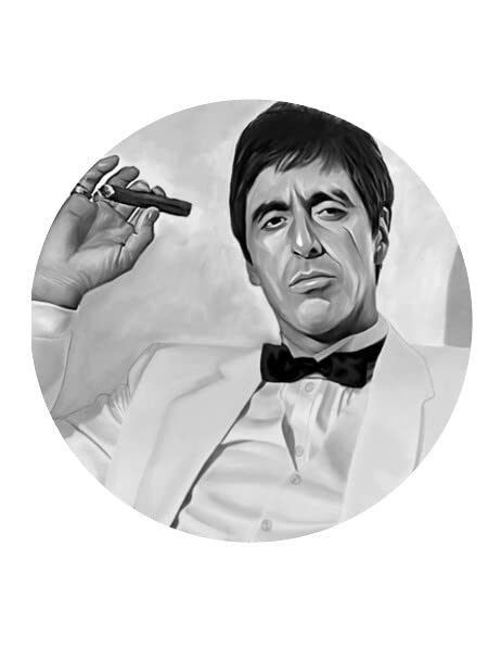 1.875" Round Pre-Cut Black & White Edible Images For Your Cupcakes By TNCT!