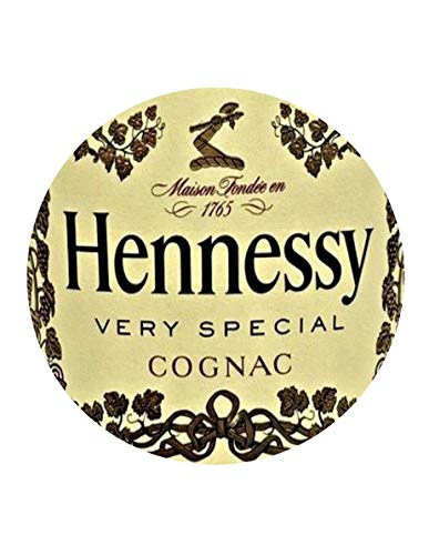 Pre-Cut Round 1.875" Hennessy Label Design Edible Images For Your Cupcakes!