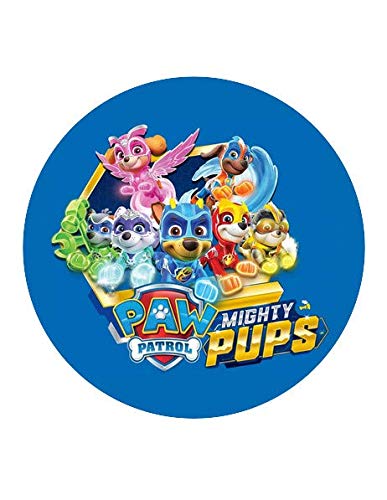 9.5" Pre-Cut Mighty Puppies Edible Image For Your Frosted Cake!