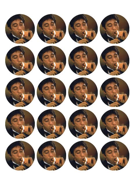 1.875" Pre-Cut Round Movie Scene Edible Image Cupcake Toppers!