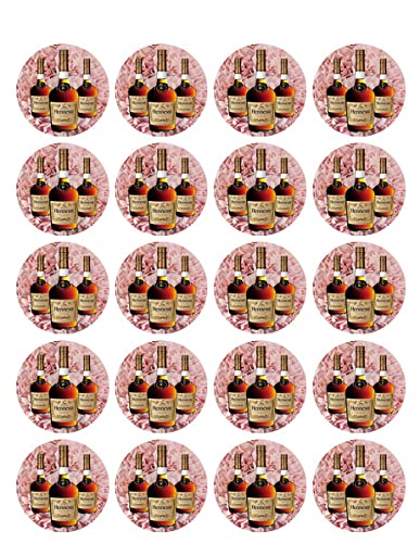 1.875" Pre Cut Round Floral Design Edible Images For Your Cupcakes!