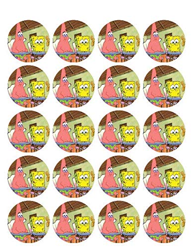 1.875" Round Pre-Cut Cute Edible Images For Your Cupcakes!