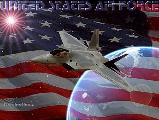 Air Force USAF Edible Image Icing Cake Topper for Quarter Sheet Cake, by TNCT