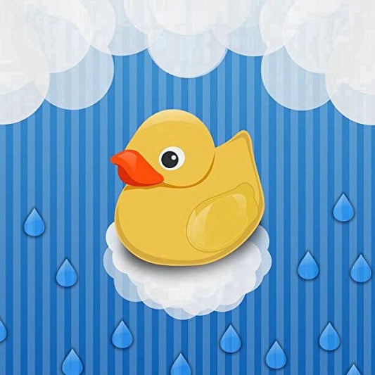 Yellow Rubber Duck Baby Shower Edible Image Icing Cake Topper for Quarter Sheet Cake, by TNCT