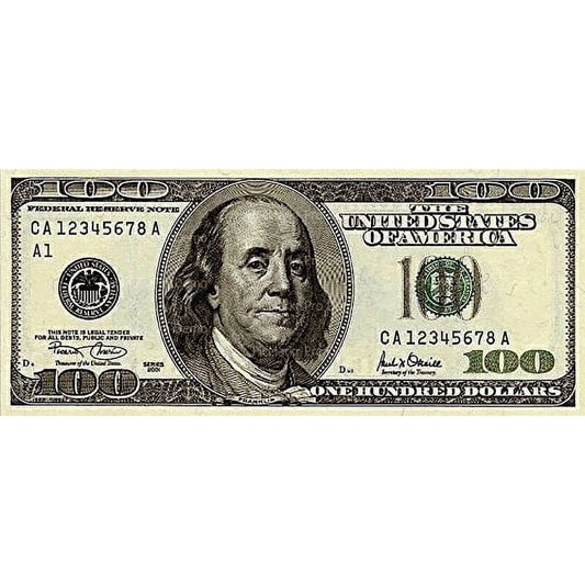 100 Dollar Bill Happy Birthday Edible Icing Image Cake Topper, by Tnct.