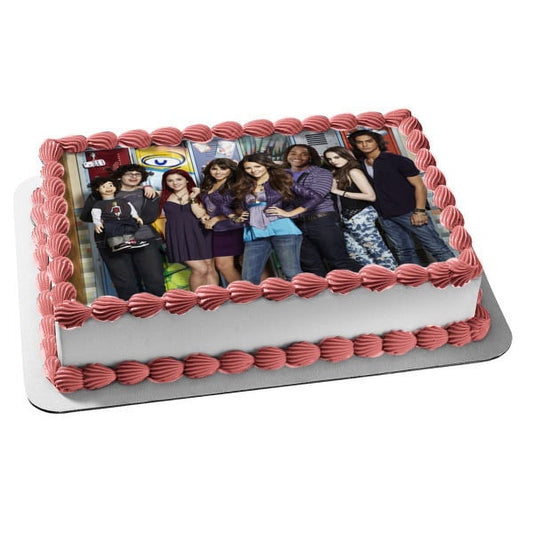 Victorious TV Show Jade Cat Tori Beck Robbie Andre Edible Cake Topper Image ABPID53267