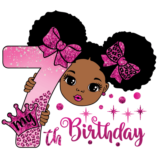 7th Birthday Edible Image Cupcake & Cookie Toppers, by TNCT (12 Count)