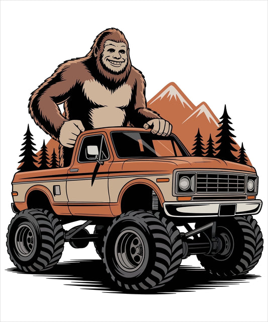 Big Foot Edible Image Cupcake & Cookie Toppers, by TNCT (12 Count)