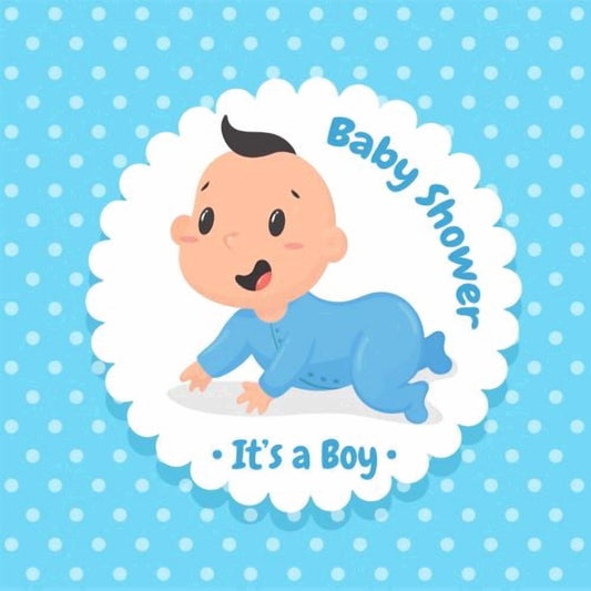 Baby Boy Edible Image Cupcake & Cookie Toppers, by TNCT (12 Count)