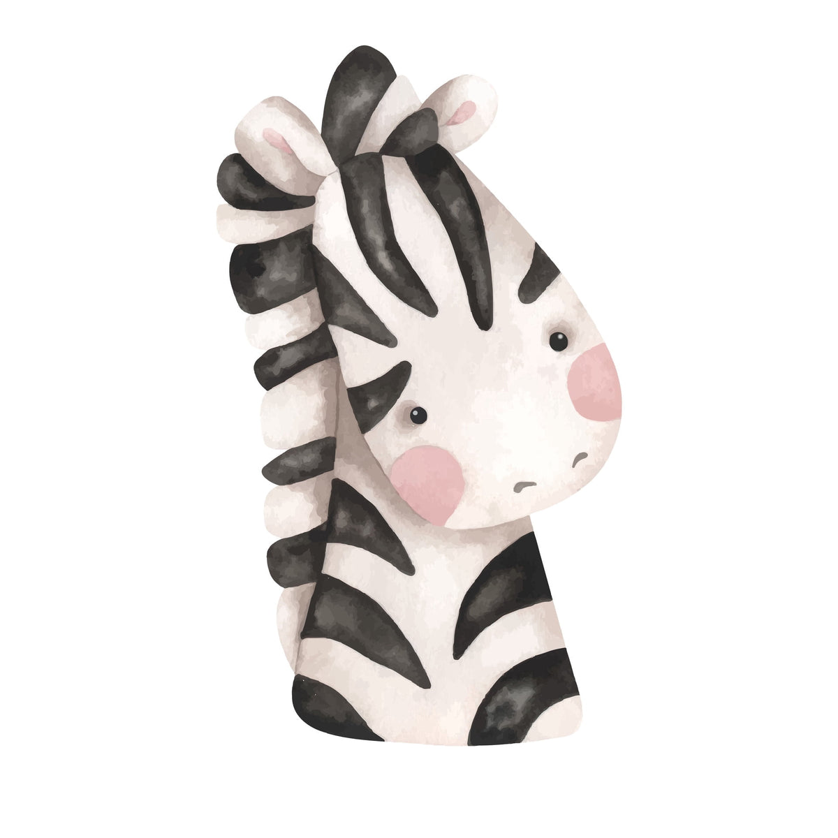 Watercolor Zebra Edible Image Cupcake & Cookie Toppers, by TNCT (12 Count)