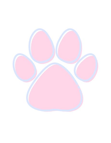 3" Round Pre-Cut Pink Paw Edible Images For Your Cupcakes