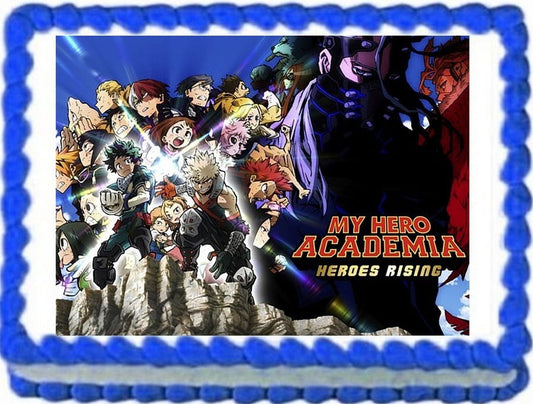 Anime My Hero Academia Birthday Edible Image Cake Topper, by TNCT's Designs