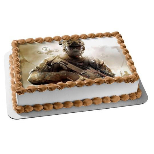 Call Of Duty Modern Warfare Birthday Edible Image Cake Topper For Half Sheet Cake By TNCT