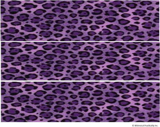 2pcs Purple Leopard Edible Icing Image Border Strips 3 Pk