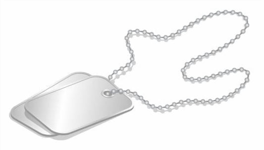Cartoon Dog Tag Necklace Edible Image Cake,Cupcake & Cookie Toppers, by TNCT (6 Count)