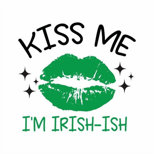 Happy St.Pattys Day Kiss Me I'm Irish-ish Edible Image Cupcake & Cookie Toppers, by TNCT (6 Count)