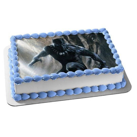 Black Panther Marvel Comics Edible Image Cake Topper For Half Sheet Cake By TNCT