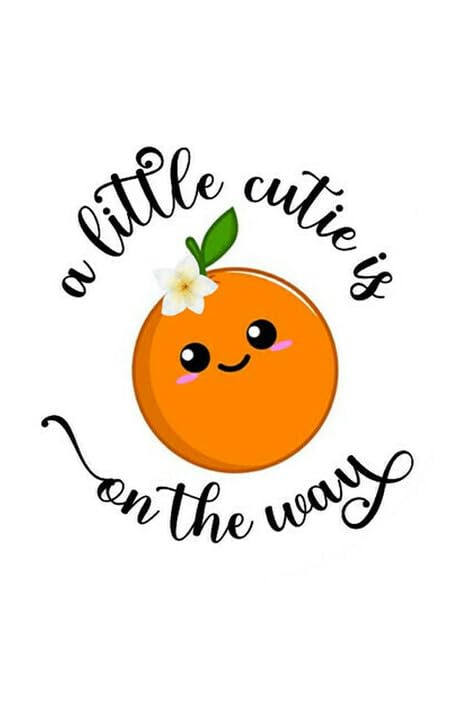 Little Cutie Is On The Way Edible Image Cake Topper For Half Sheet Cake