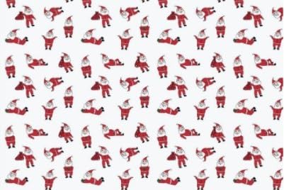 Santa Claus on White Edible Chocolate Transfer Sheet for Chocolate Covered Strawberries and Bark, 1 Count
