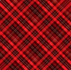 Red and Black Christmas Plaid Edible Chocolate Transfer Sheet for Chocolate Covered Strawberries and Bark, 1 Count