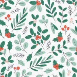 Eucalyptus Leaves and Red Berries Edible Chocolate Transfer Sheet for Chocolate Covered Strawberries and Bark, 1 Count