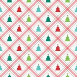 Christmas Trees in Diagonal Diamonds Edible Chocolate Transfer Sheet for Chocolate Covered Strawberries and Bark, 1 Count