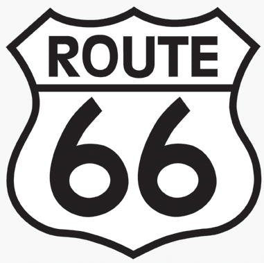 Route 66 Sign ~ Edible Icing Image Cake Topper