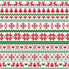 Red and Green Reindeer and Snowflakes Edible Chocolate Transfer Sheet for Chocolate Covered Strawberries and Bark, 1 Count