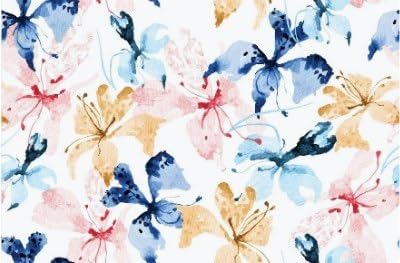 Pastel Watercolor Flowers Edible Chocolate Transfer Sheet for Chocolate Covered Strawberries and Bark, 1 Count