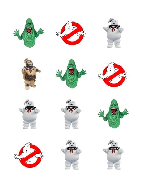 2" Pre-Cut Round Ghostbuster Edible Image Cupcake Toppers