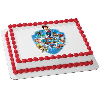 Whimsical Practicality Paw Patrol Yelp for Help Edible Cake Icing Image for 8" Round Cake, 7.5" Round Sheet