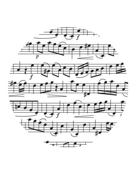 3" Round Pre-Cut Sheet Of Music Edible Images For Your Cupcakes!