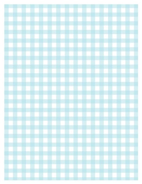 Blue & White Bingham Plaid Pattern Edible Image Photo Cake Topper For Half Sheet Cake